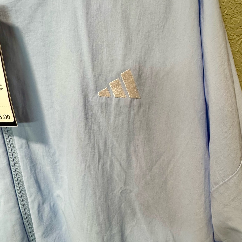 adidas Light Blue Bomber Jacket NWT XL - Picture 4 of 6